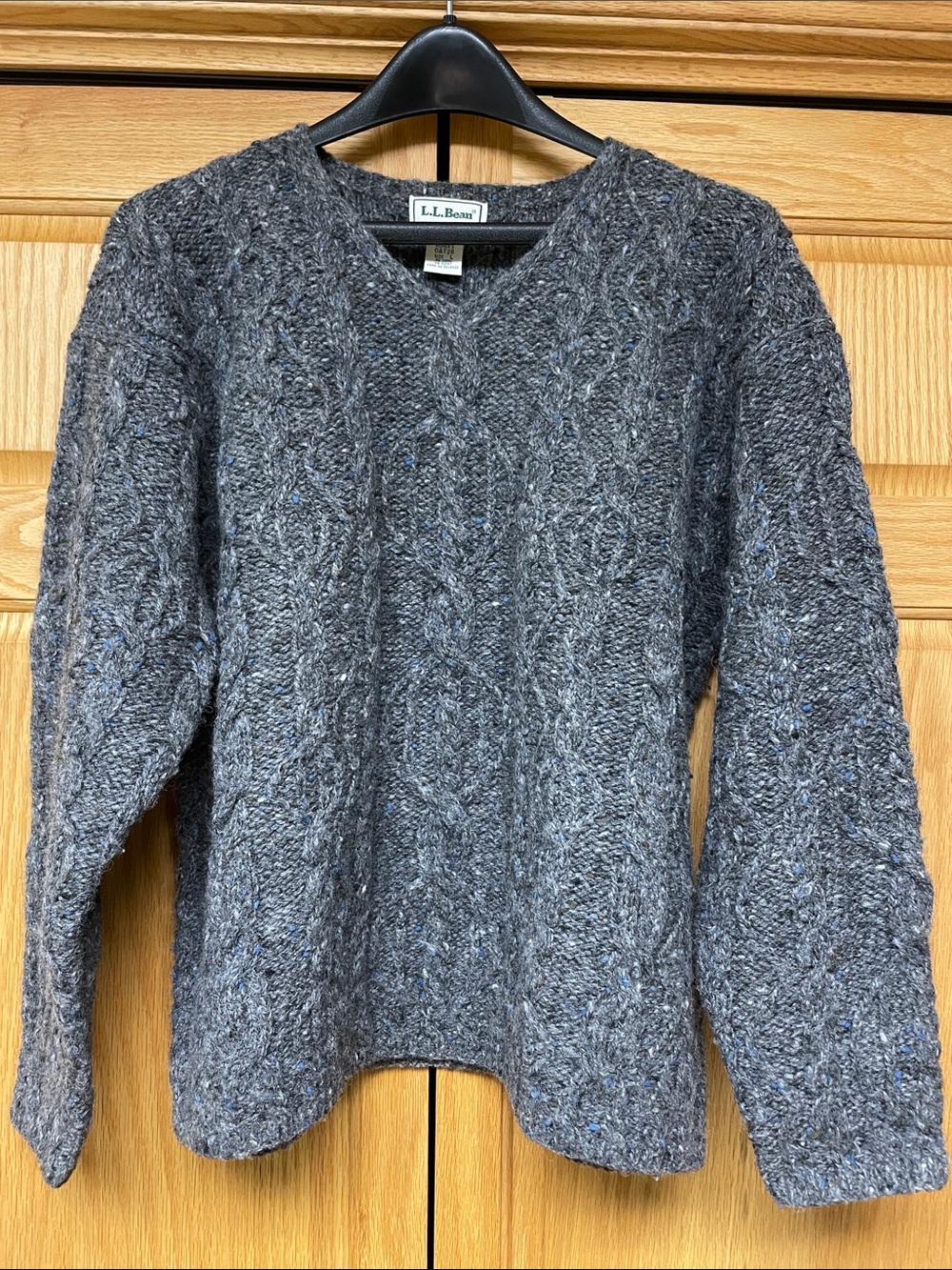 L.L. Bean Vintage Gray Wool Sweater - Size Large